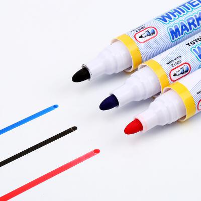 东洋（TOYO）东洋白板笔 水性笔易擦白板可擦笔 WB-528 办公用品 黑色10支